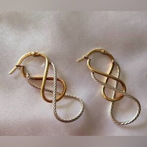 14k gold stamped earrings